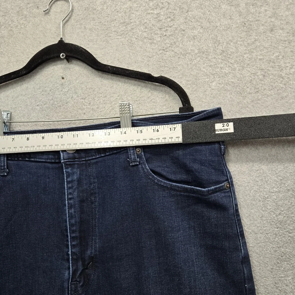 Levi's 502 Men Jeans 38X30 Dark Blue Denim Tapered Leg Allseason Tech